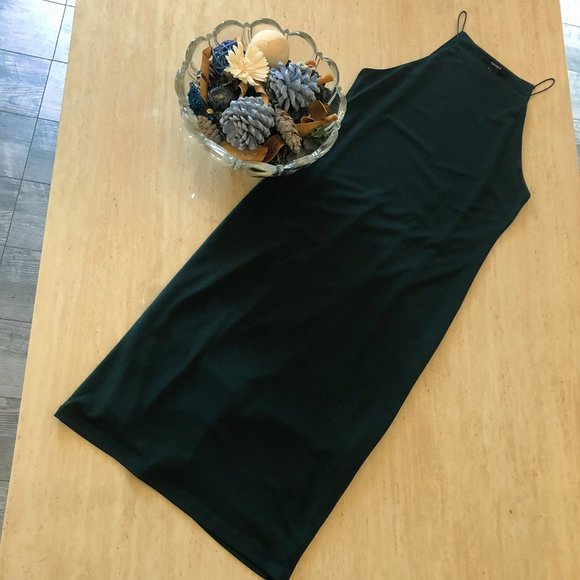 Forever 21 Dresses & Skirts - Forever 21 Emerald Green High Neck Bodycon Dress M
